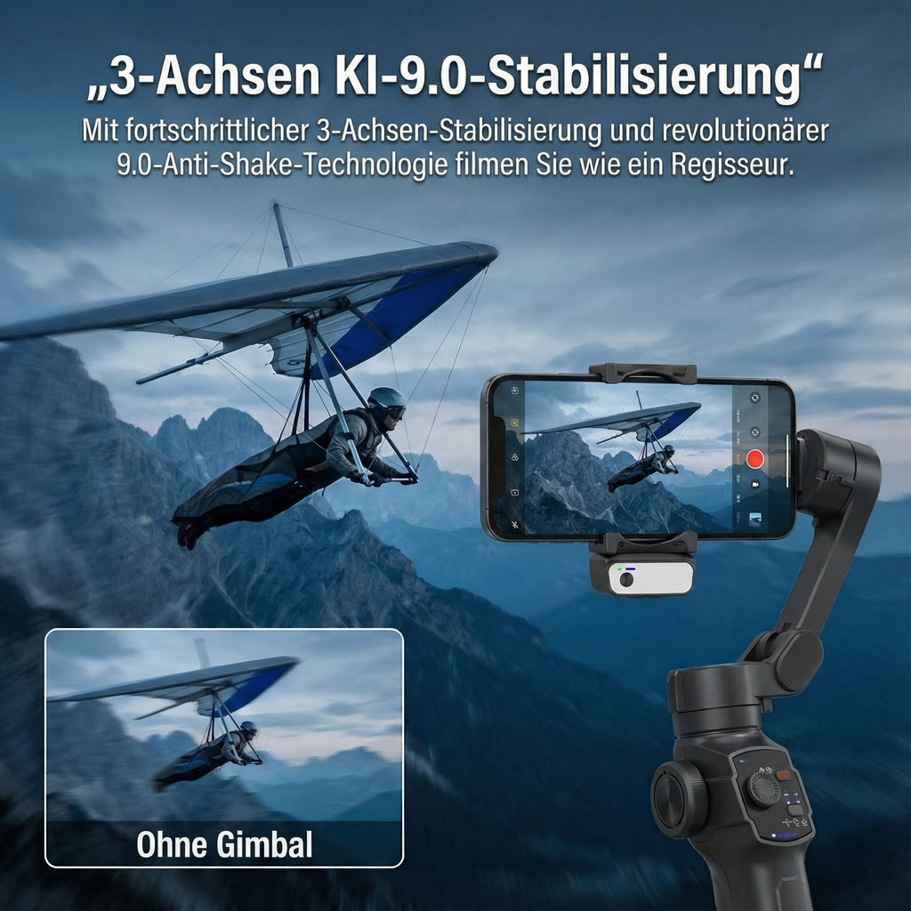 Viomar™ – Der automatische Smartphone-Stabilisator für Content Creator