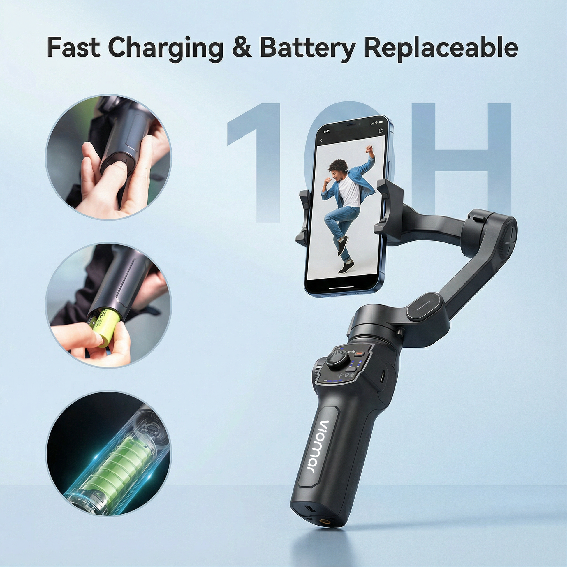 Viomar™ – Der automatische Smartphone-Stabilisator für Content Creator