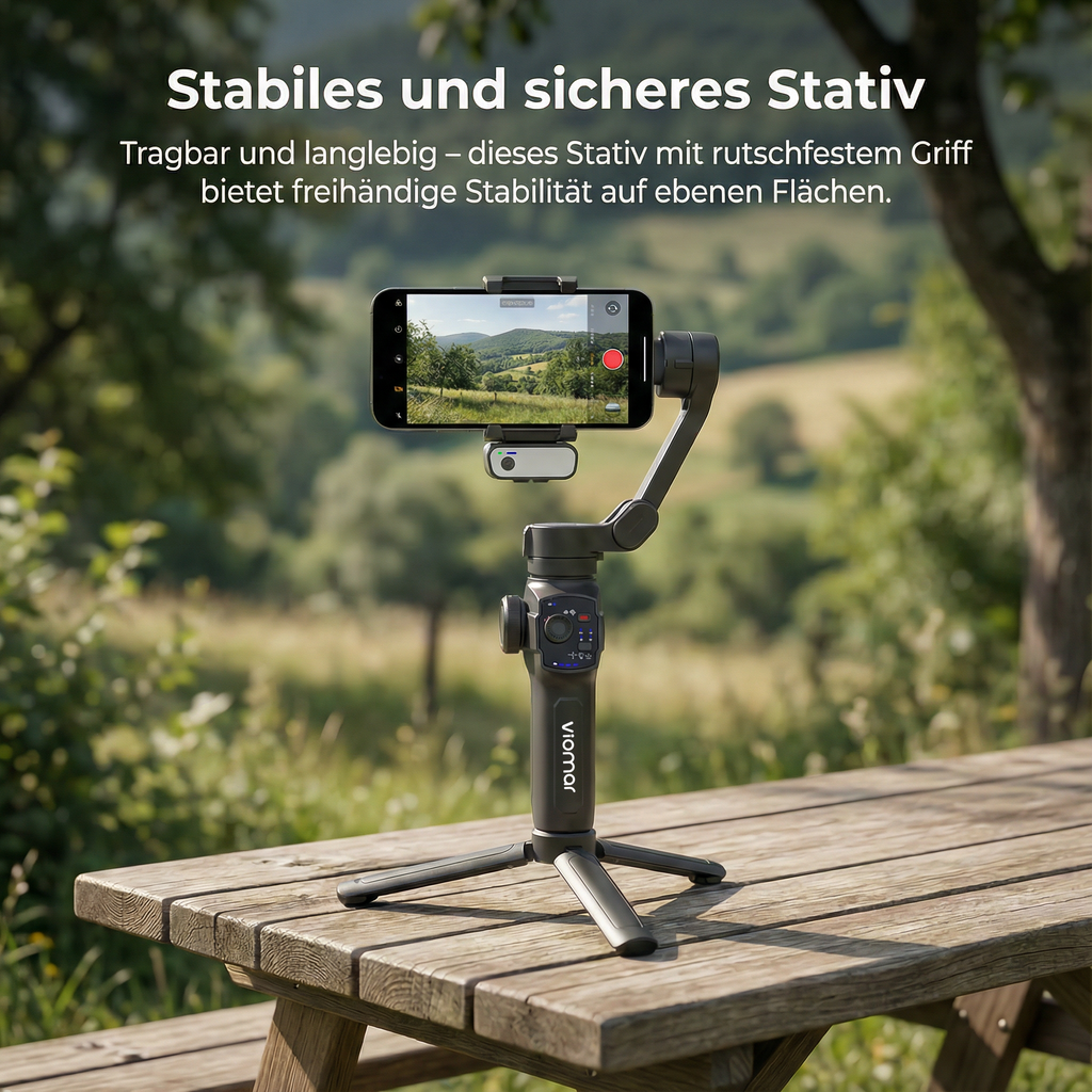 Viomar™ – Der automatische Smartphone-Stabilisator für Content Creator