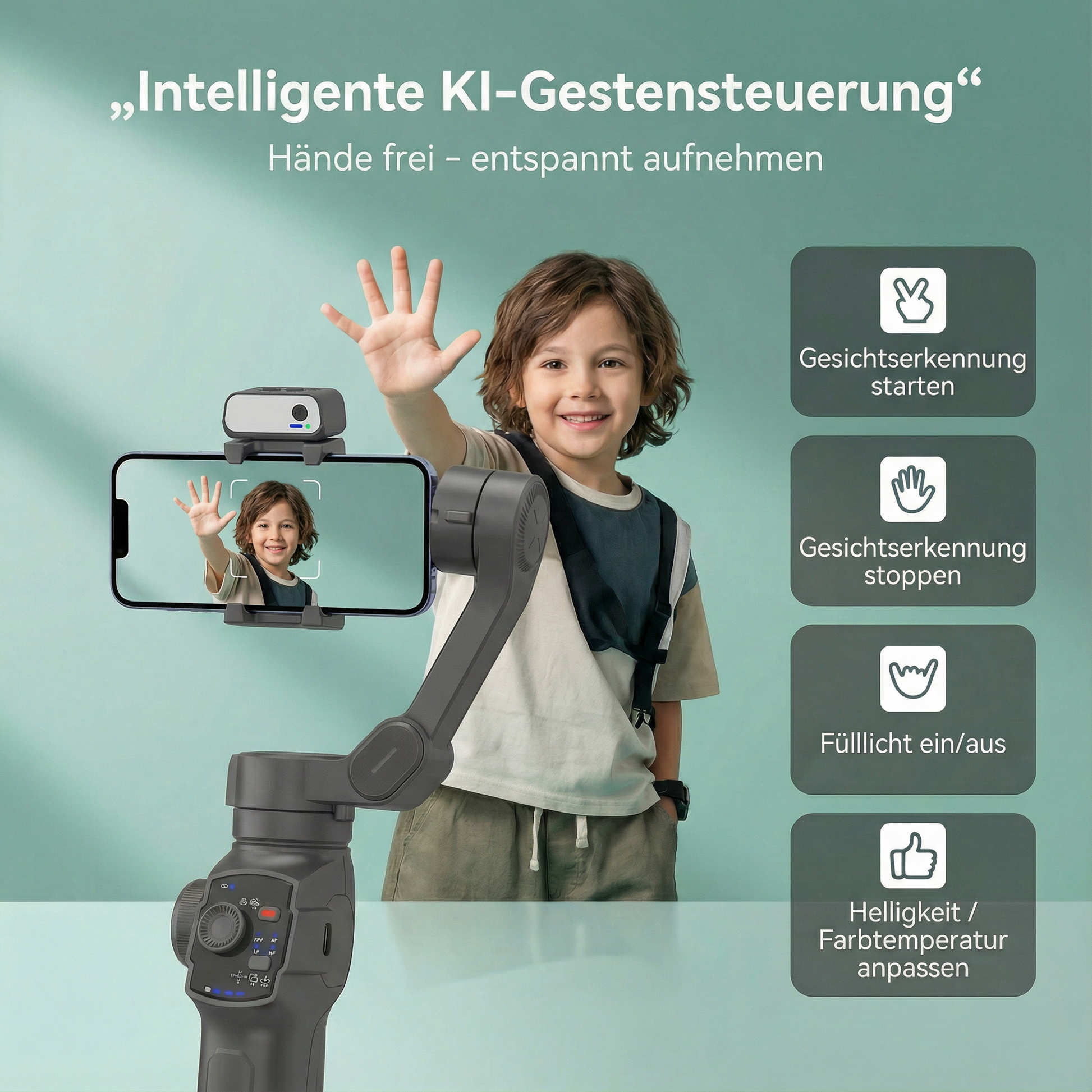 Viomar™ – Der automatische Smartphone-Stabilisator für Content Creator